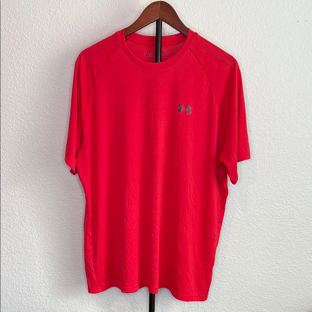 Under Armour Red Performance Short Sleeve Tee